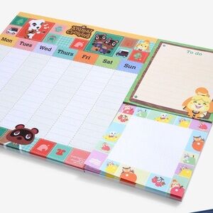 Nintendo Animal Crossing Weekly Desk Planner